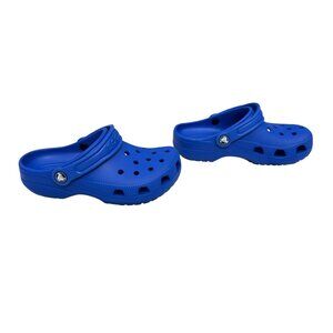 Crocs Classic Slip On Clog in Blue Bolt Big Kid Junior Size 2